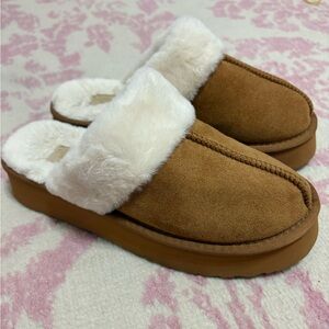 Altar’d State Matisse Mammoth Plush Platform Slip On Shoes/Slippers Women’s 7